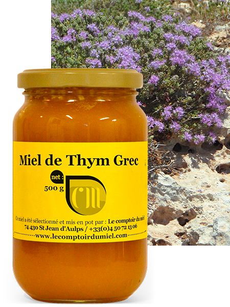 Miel bio au thym grec 300g - Miel de qualité supérieure de Grèce