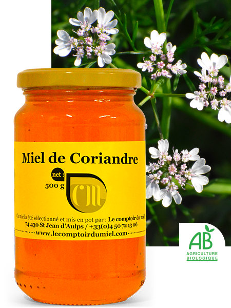 Miel de coriandre bio